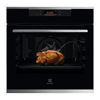 KOEBP39WX Встраиваемые электрические духовки ELECTROLUX/ Духовой шкаф AssistedCooking с пиролизом, основной цвет - нержавеющая сталь, сенсорное управление, цветной ЖК-дисплей, электронное регулирование времени и температуры, будильник, таймер отключения,