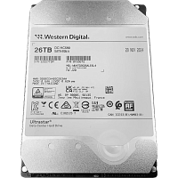 WUH722626ALE6L4 Жесткий диск/ HDD WD SATA3 Server 26Tb Ultrastar DC HC590 7200 6Gb/s 512MB 1 year warranty (replacement ST24000NM002H, MG11ACA24TE, WUH722424ALE6L4, WUH722424ALE604, WUH722624ALE6L4)