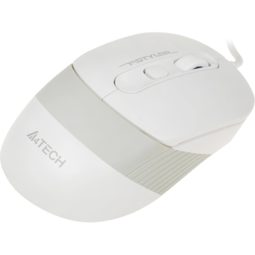 FM10WHITE Мышь A4Tech Fstyler FM10 белый/серый оптическая 1600dpi USB 4but (FM10 WHITE) фото 4 FM10WHITE Мышь A4Tech Fstyler FM10 белый/серый оптическая 1600dpi USB 4but (FM10 WHITE) фото 4