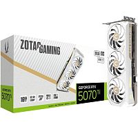 ZT-B50710Q2-10P Видеокарта Zotac RTX5070Ti SOLID CORE OC WHITE ED 16GB GDD7 256bit 3xDP HDMI 3FAN PREMIUM PACK