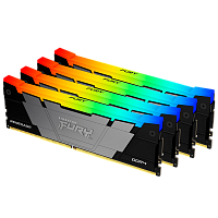 KF436C18RB2AK4/128 Память оперативная/ Kingston 128GB 3600MT/s DDR4 CL18 DIMM (Kit of 4) FURY Renegade RGB