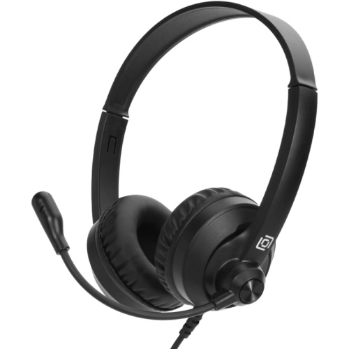 1900379 Наушники с микрофоном Оклик HS-M500 черный 1.8м накладные оголовье (1900379)