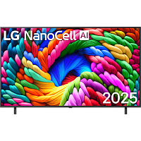 65NANO90A6B.ARUG Телевизор ЖК 65'' LG/ 65", Ultra HD, Nano Color, Local Dimming, Smart TV, WebOS, Wi-Fi, DVB-T2/C/S2, MR, 60Hz Native, 2.0ch (20W), 2 HDMI, 2 USB, 2 Pole, Ashed Blue, 2025