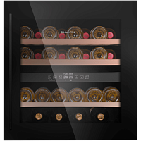 Встраиваемый винный шкаф MAUNFELD/ Винный шкаф встраиваемый MAUNFELD MBWC-92D36, ВхШхГ 595х590х563 мм, 36 бутылок, от 5 ° C до 22 ° C, полезный объем 85 л, электронный термостат, индикация температуры, звуковой сигнал отключения питания, звуковой сигнал п