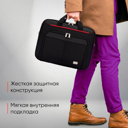 PCP-A9015BK Сумка для ноутбука 15.6" PC Pet PCP-A9015BK черный/красный нейлон фото 12