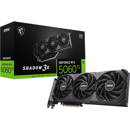 GeForceRTX5060Ti8GSHADOW3XOCCLASSIC Видеокарта/ GeForce RTX 5060 Ti 8G SHADOW 3X OC CLASSIC фото 6