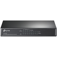 TL-SG1008P Коммутатор/ 8-Port Gigabit Desktop PoE Switch, 8 Gigabit RJ45 ports including 4 PoE ports, steel case