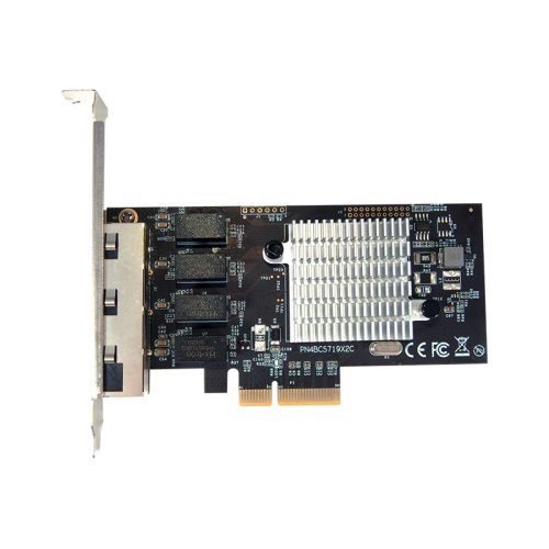 N-1060 Сетевая карта/ 1G Quad Port RJ45 PCIE Ethernet Adapter with Broadcom BCM5719 chipset фото 2