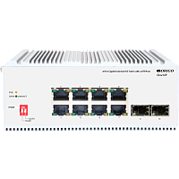 OI2210P/185W/A1A Коммутатор/ Unmanaged Industrial Switch 8x1000Base-T PoE, 2x1000Base-X SFP, PoE Budget 185W, Surge 4KV, -40 to 75°C