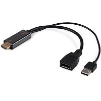 BU-HDMI(M)-DP(F) Переходник Buro HDMI (m)/DisplayPort (f) черный (BU-HDMI(M)-DP(F))