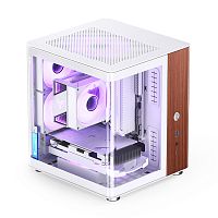 TK-0White Корпус без блока питания/ Case JONSBO TK-0 White, Desktop SFF, TG, no fan, 1xUSB-A 3.2 + 1xUSB-C 3.2, SFX PSU Support, mITX White