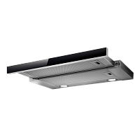 ELITE26IX/A/90/VT-PRF0094215B Встраиваемые вытяжки ELICA/ Встраиваемая, 90 см, электронное управление, 900 куб. м. , серая+черное стекло