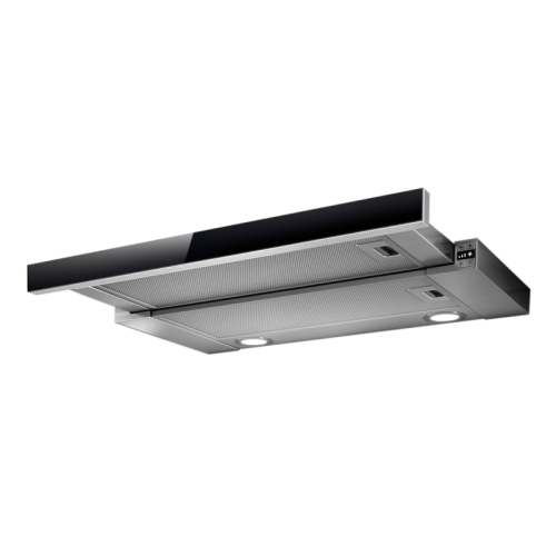 ELITE26IX/A/90/VT-PRF0094215B Встраиваемые вытяжки ELICA/ Встраиваемая, 90 см, электронное управление, 900 куб. м. , серая+черное стекло