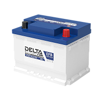 DELTASTARTMASTER68AhEFB Аккумуляторная батарея для автомобилей/ DELTA серия START MASTER, DELTA START MASTER 68 Ah EFB, напряжение 12В, емкость 68 Ач (разряд 20 часов; 10.5В), пусковой ток: 700А, полярность обратная ( - +), тип EFB;Pb (свинцово-кислотный)