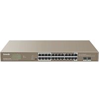TEG1126P-24-410W Коммутатор/ Tenda TEG1126P-24-410W 24GE+2SFP Ethernet Switch With 24-Port PoE