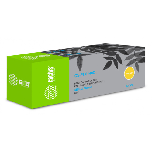 CS-PH6140C -/ Картридж лазерный Cactus CS-PH6140C 106R01481 голубой (2000стр.) для Xerox Phaser 6140 фото 2