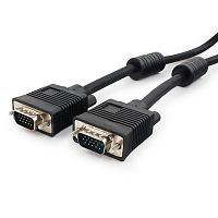 CC-PVGA-1.8M Кабель VGA Pro Cablexpert CC-PVGA-6 черный, 1.8м, 15M/15M, экран, феррит. кольца, пакет