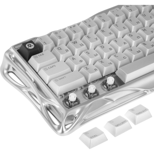 6972448924979 Игровая клавиатура/ Клавиатура с магнитными свичами Gravastar Mercury V60Pro XTAL SLV RU фото 9 6972448924979 Игровая клавиатура/ Клавиатура с магнитными свичами Gravastar Mercury V60Pro XTAL SLV RU фото 9