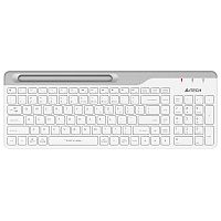 FBK25WHITE Клавиатура A4Tech Fstyler FBK25 белый/серый USB беспроводная BT/Radio slim Multimedia