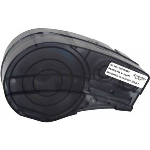 CS-M21-500595WT -/ Картридж ленточный Cactus CS-M21-500595WT черный для Brady BMP21-PLUS, BMP21-LAB фото 2 CS-M21-500595WT -/ Картридж ленточный Cactus CS-M21-500595WT черный для Brady BMP21-PLUS, BMP21-LAB фото 2