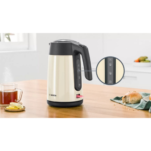 TWK7L467 Чайник BOSCH/ Цвет: бежевый, 2400 Ватт, скрытый нагр.элемент, 1.7 л фото 9