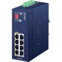 IPOE-470 Инжектор/ PLANET IPOE-470 IP30 Industrial 4-port 10/100/1000T 95W 802.3bt PoE++ Injector Hub (240 Watts PoE budget, PoE Usage LED, BT&PoH/Force DIP switch, -40~75 degrees C, dual 48V~54V DC)
