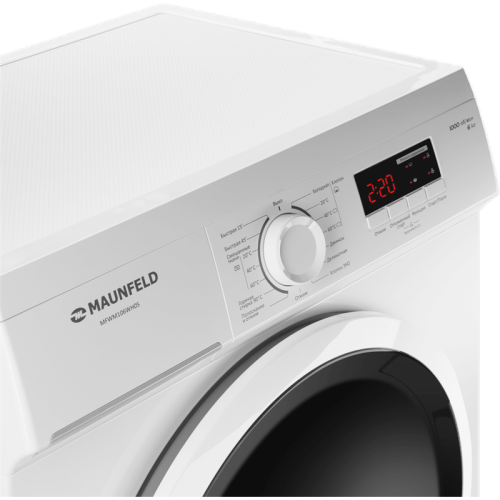 MFWM106WH05 Стиральная машина MAUNFELD/ Узкая, фронтальная, 15 режимов, 1000 об/мин, 6 кг, белый цвет фото 18