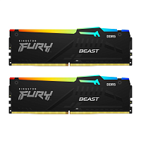 KF556C40BBAK2-16 Память оперативная/ Kingston 16GB 5600MT/s DDR5 CL40 DIMM (Kit of 2) FURY Beast RGB XMP