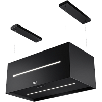 345.0698.564 Вытяжка Franke FMAS BK EXTRA MATT F80 KL/ Best, Потолочная декоративная вытяжка Maris FMAS BK EXTRA MATT F80 KL, черный матовый, ширина - 800 мм, 3 скорости + интенсивный режим