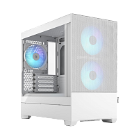 FD-C-POR1M-01 Корпус ПК без блока питания/ Case Fractal Design Pop Mini Air RGB TG Clear Tint, Mini-Tower, 3x120mm RGB, 2xUSB-A 3.2 mATX, mITX White