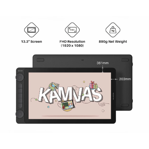 KAMVAS13Gen3Black Интерактивный дисплей/ Сенсорный монитор Huion KAMVAS 13 Gen 3 Black фото 11 KAMVAS13Gen3Black Интерактивный дисплей/ Сенсорный монитор Huion KAMVAS 13 Gen 3 Black фото 11