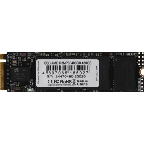 R3MP30480G8 Твердотельный накопитель AMD PCIe 3.0 x4 480GB R3MP30480G8 Radeon M.2 2280 R3MP30480G8 Твердотельный накопитель AMD PCIe 3.0 x4 480GB R3MP30480G8 Radeon M.2 2280