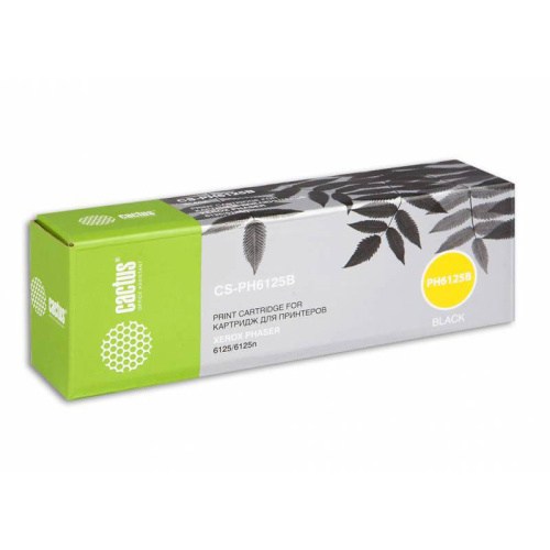 -/ Картридж лазерный Cactus CS-PH6125B 106R01338 черный (2000стр.) для Xerox Phaser 6125 фото 2