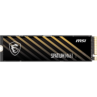 S78-440L1D0-P83 MSI SSD SPATIUM M461, 1000GB, M.2(22x80mm), NVMe, PCIe 4.0 x4, 3D TLC, R/W 5000/3200, IOPs 630 000/750 000, TBW 250, DWPD 0.14 (5 лет)