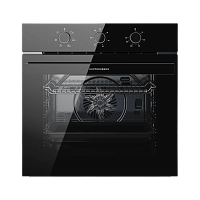HO603BlackGlass Духовой шкаф Kuppersberg/ Духовой шкаф Kuppersberg, High-Tech, 78 л, поворотное управление, таймер, 6 режимов, макс. температура 310 градусов, энергоэффективность А, цвет черный, цвет фурнитуры черный