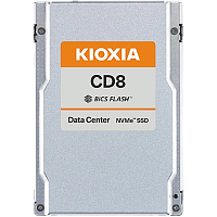 KCD8XRUG7T68 Серверный твердотельный накопитель/ KIOXIA SSD CD8-R, 7680GB, U.3(2.5" 15mm), NVMe 1.4, PCIe 4.0 x4, TLC, R/W 7100/6000 MB/s, IOPs 1500K/200K, DWPD 1 (12 мес.) SIE