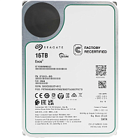 ST16000NM002C Жесткий диск/ HDD Seagate SATA 16Tb Exos X16 6Gb/s 7200 512Mb OFFICIAL RECERTIFIED MTBF - 2.5M hrs 1 year warranty (replacement ST16000NM001G, ST16000NM000J, MG08ACA16TE, MG09ACA16TE, MG11ACA16TE, WUH721816ALE6L4)