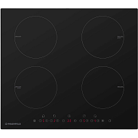 Встраиваемые индукционные панели MAUNFELD/ Индукционная,   Тип: электрическая 60 см  Тип установки: независимая  Управление: фронтальное, сенсорное  Нагревательный элемент: индукция, 4шт  Мощность конфорок, Вт: 2 0 0 0 /2 6 0 0 (бустер), 2 0 0 0 /2 6 0 0