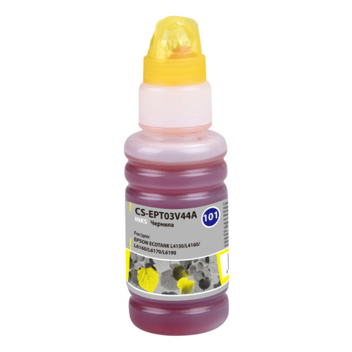CS-EPT03V44A -/ Чернила Cactus CS-EPT03V44A 101Y желтый 70мл для Epson L4150/L4160/L6160/L6170