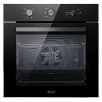 MOE6023StaticNoir Духовой шкаф MONSHER/ Духовой шкаф MONSHER, High-Tech, 78 л, поворотное управление, таймер, 6 режимов, макс. температура 310 градусов, энергоэффективность А, цвет черный