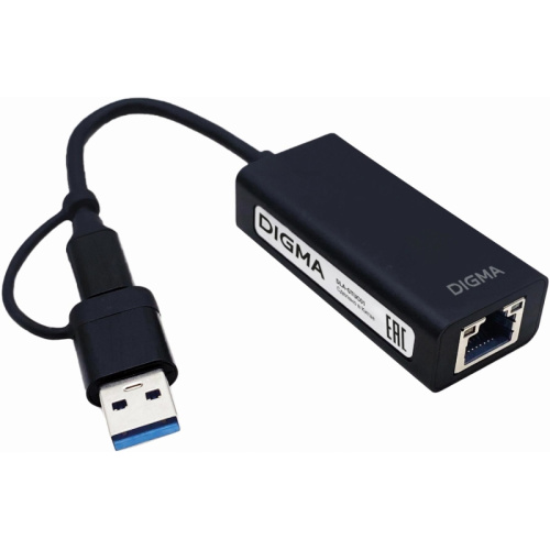 DLA-GTUC01 Сетевой адаптер 2.5G Ethernet Digma DLA-GTUC01 USB 3.0 фото 10
