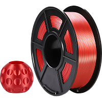 NV-3D-SILK-PLA-P-RED -/ Филамент NVPRINT Silk PLA+ Red для 3D печати диаметр 1.75мм длина 330 метров масса 1 кг