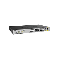 DGS-1026MP/B1A Коммутатор/ DGS-1026MP Unmanaged Switch 24x1000Base-T PoE, 2xCombo 1000Base-T/SFP, PoE Budget 370W, metal case