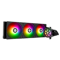 A-ELITE-BL-360-ARGB-V6 Система жидкостного охлаждения/ Water Cooling System Thermalright Aqua Elite 360 V6 (360mm, Black, ARGB/ Fans: 3x120mm, 70.84CFM, 29.8dBA, 2000RPM/ Pump height 53.5mm, 2800RPM, Rad thickness 27mm/ S: 1700, 1200, 1851, 115X, AM5, AM4