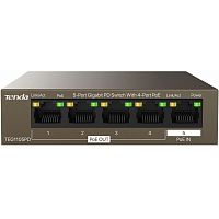 TEG1105PD Коммутатор/ Tenda TEG1105PD 5-Port Gigabit PD Switch With 4-Port PoE