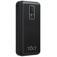 K92Black Портативный аккумулятор TOLT Lit K92 Black, 20000mAh, 10W, black, CCC/ Powerbank TOLT Lit K92 Black, 20000mAh, 10W, black, CCC