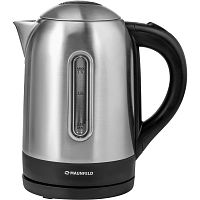 MGK1711S Чайник MAUNFELD/ Чайник MAUNFELD MGK1711S, мощность 2200 Вт, объем 1.7 л, закрытая спираль, индикация включения, фильтр от накипи, отключение при отсутствии воды, цвет серый