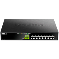 DGS-1008MP/B1A Коммутатор/ DGS-1008MP/B Unmanaged Switch 8x1000Base-T PoE, PoE Budget 125W, metal case