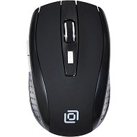 945818 Мышь Oklick 455MW черный оптическая 1600dpi беспров. USB для ноутбука 6but (945818)