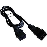 LAN-PP19/20-3.0-BK Шнур питания Lanmaster LAN-PP19/20-3.0-BK C19-C20 проводник.:3x1.5мм2 3м 220В 16А черный